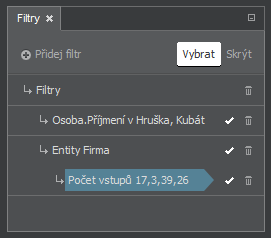 Filtry ve vztahu A (logické AND)