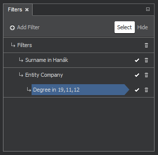 Filtry ve vztahu A (logické AND)