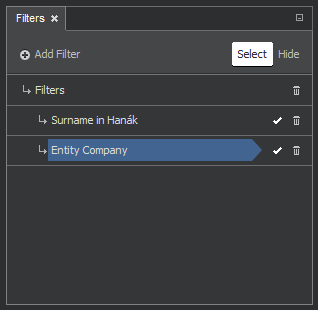 Filtry ve vztahu NEBO (logické OR)