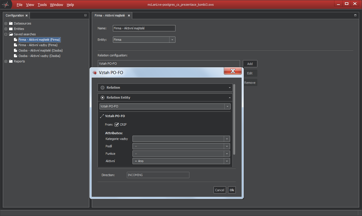 Nové uložené hledání